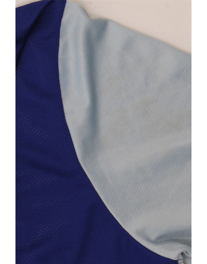 Camiseta Nike Dri Fit para hombre Top XL Azul Colorblock Poliéster