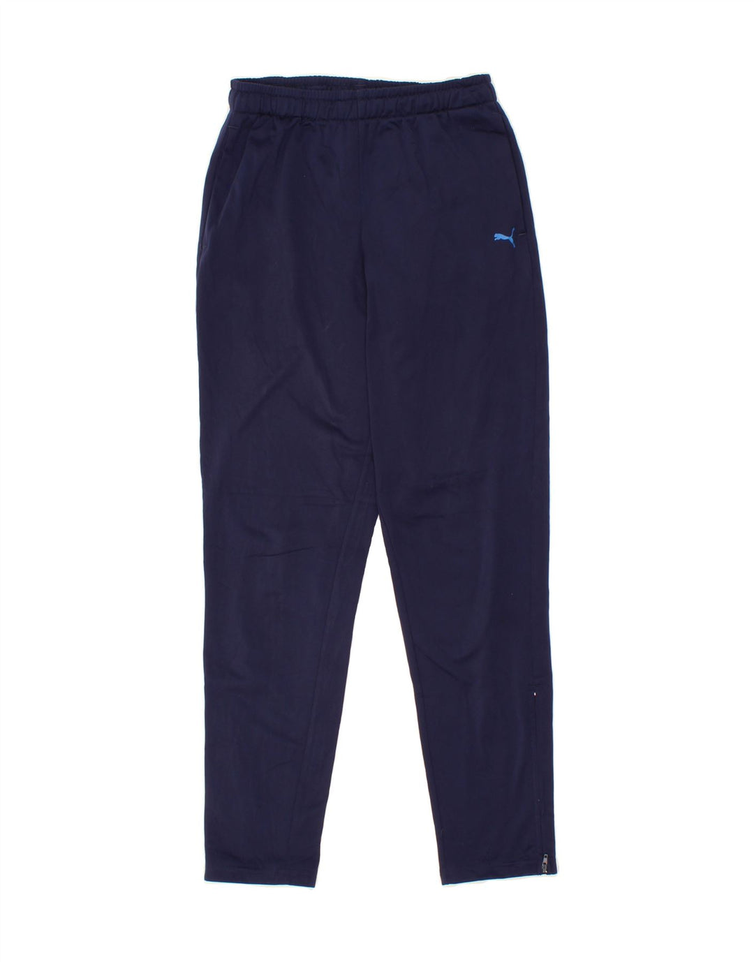 PUMA Boys Tracksuit Trousers 13-14 Years XL Navy Blue Polyester Vintage Puma and Second-Hand Puma from Messina Hembry 