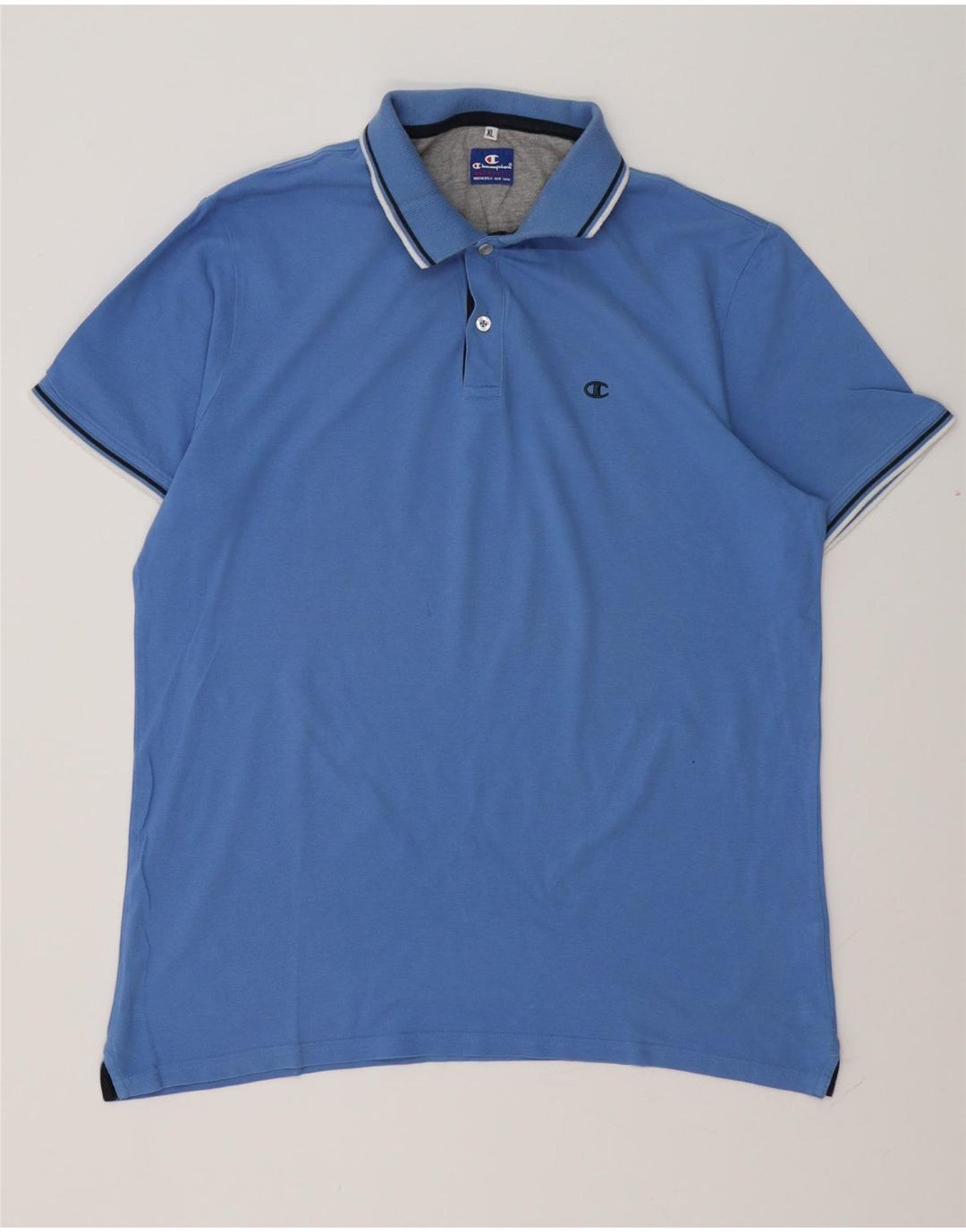 CHAMPION Polo Hombre XL Algodón Azul