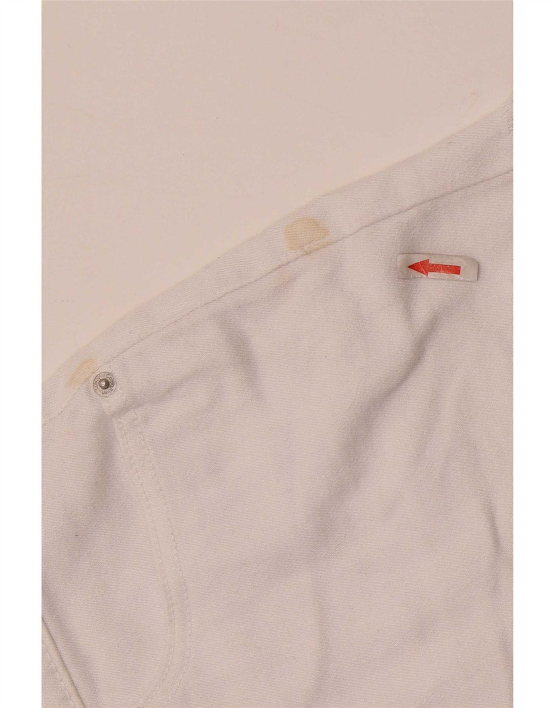 Pantalones cortos de mezclilla Calvin Klein para mujer W28 Algodón blanco mediano