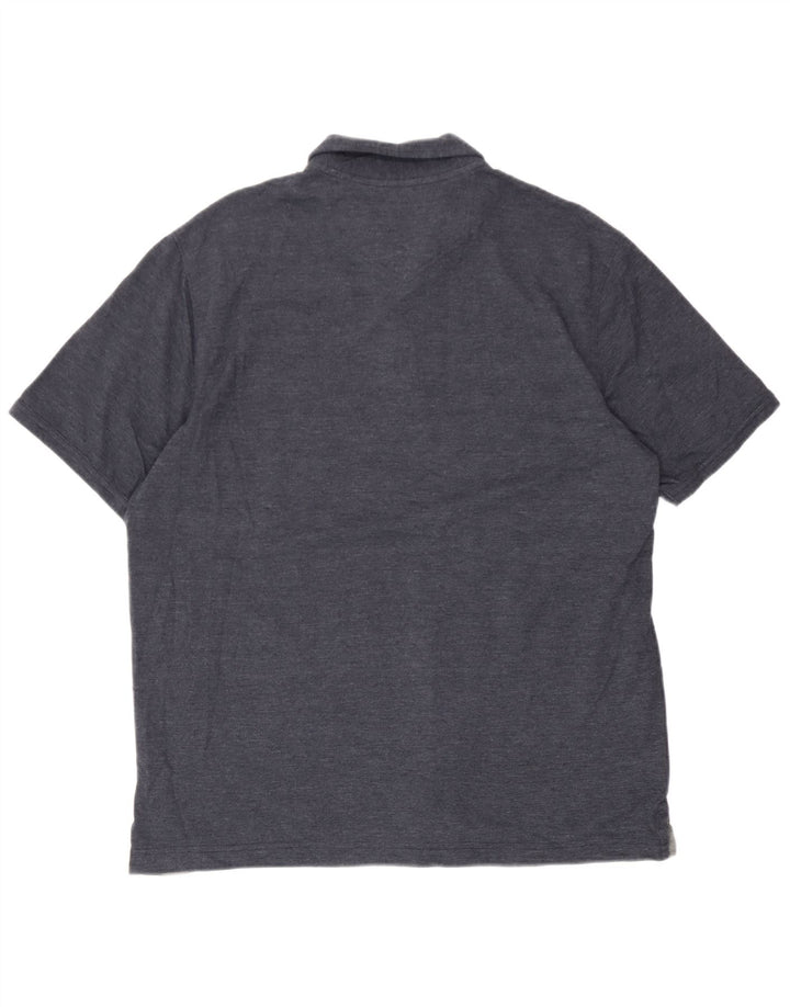 Eddie Bauer Polo para hombre grande azul marino algodón