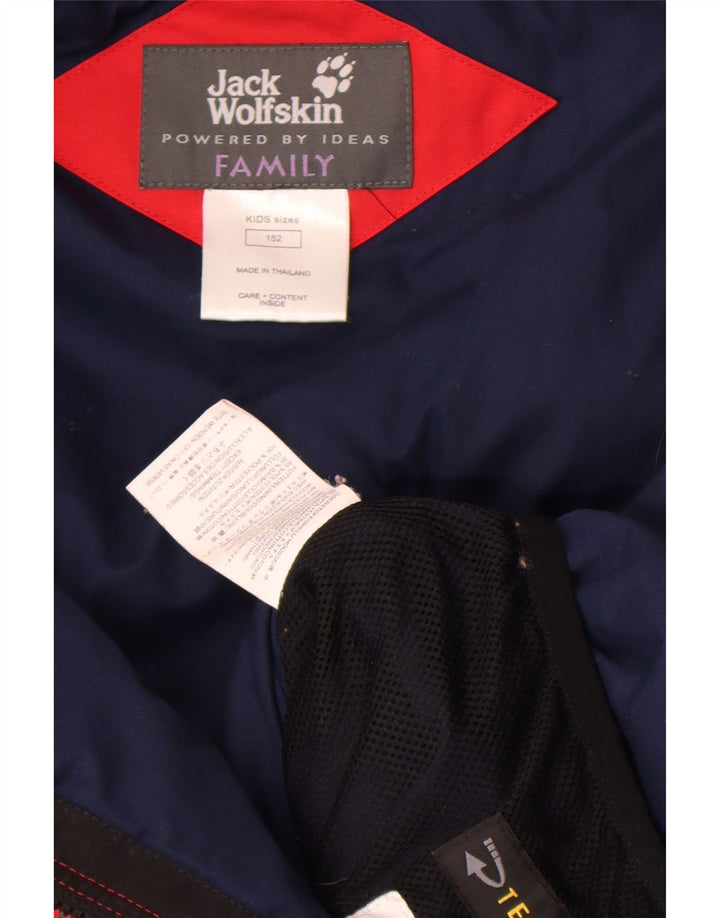 Jack Wolfskin Chaqueta cortavientos para niño 11-12 años Rojo Colorblock Poliéster