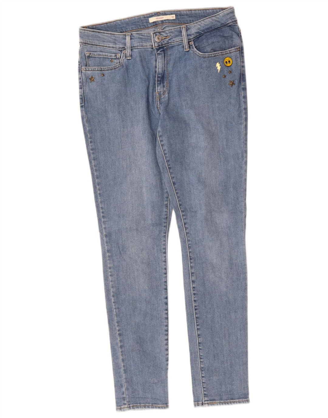 LEVI'S Vaqueros pitillo 711 para mujer W30 L29 Algodón azul