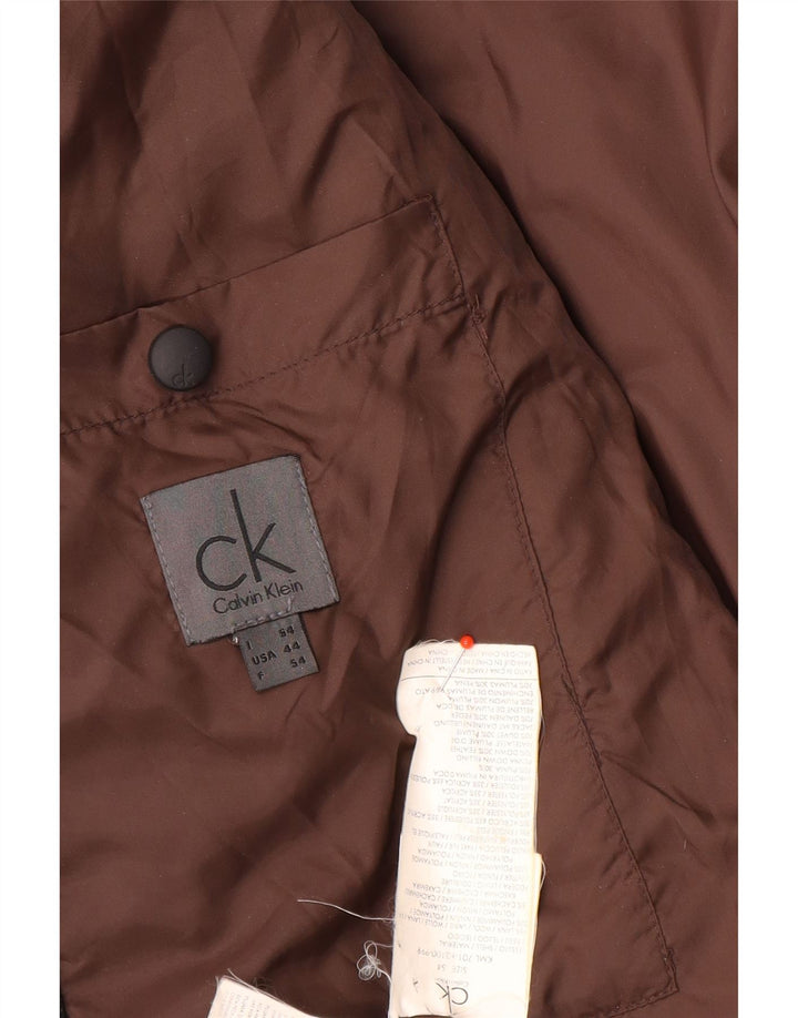 Calvin Klein Chaqueta acolchada para hombre IT 54 2XL Lana negra