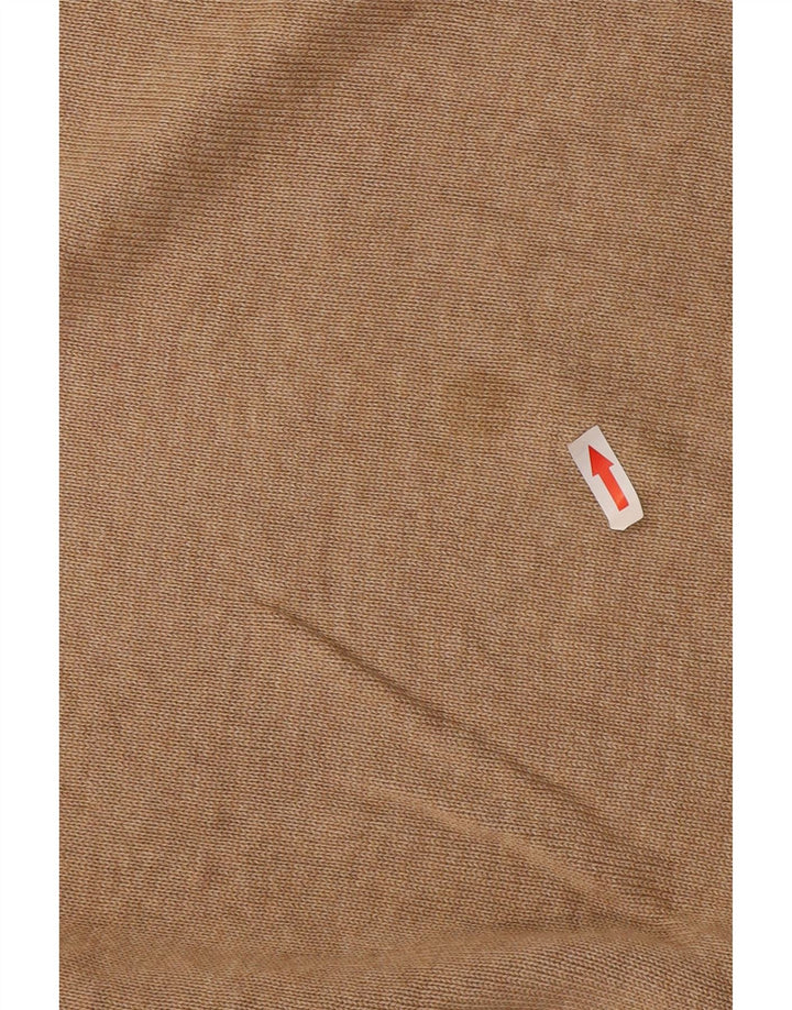 Marks & Spencer - Jersey con cuello en V para hombre, talla grande, algodón beige