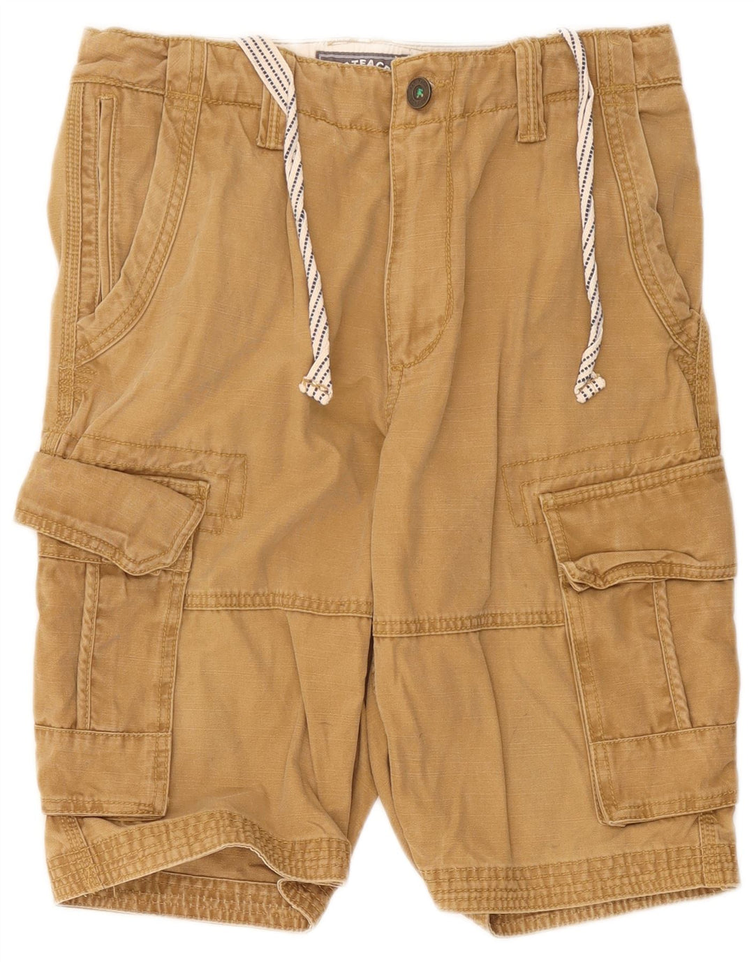 Pantalones cortos cargo regulares para hombre Fat Face W32 Algodón beige medio