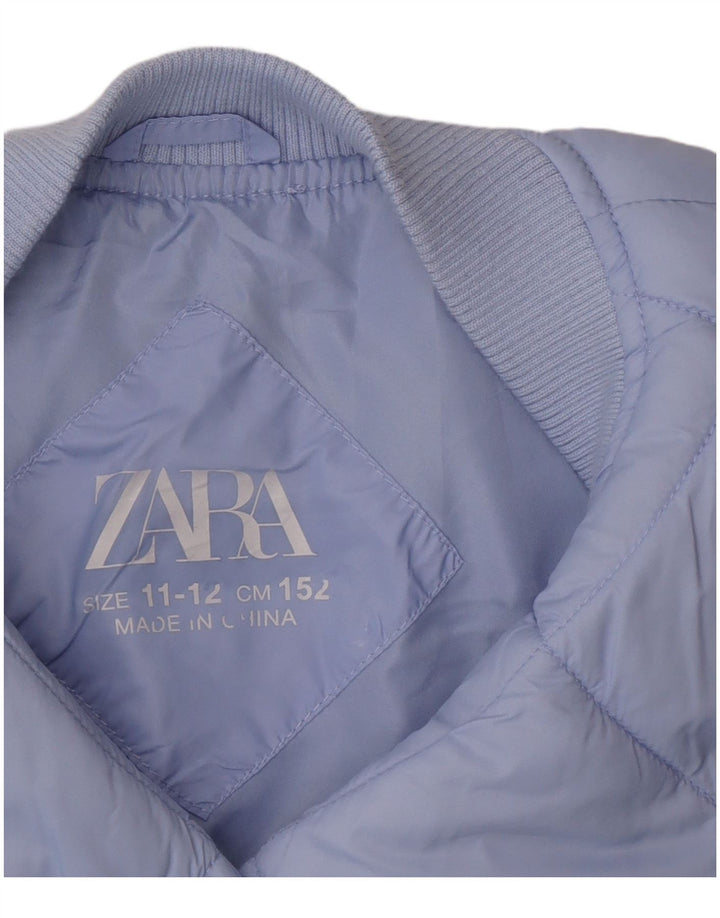 Zara Cazadora Bomber Acolchada Niña 11-12 Años Azul