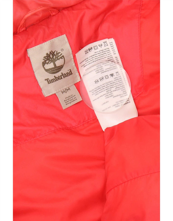 Timberland Chaleco acolchado para mujer UK 14 Medium Pink Nylon