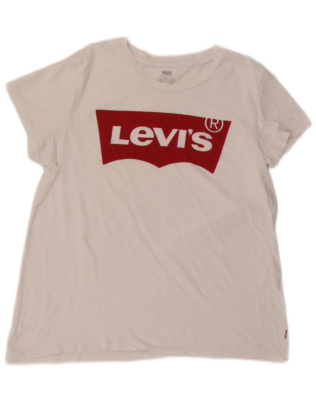 Levi's Camiseta gráfica para mujer Top UK 46 Large White