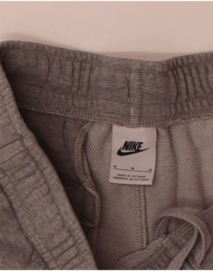 NIKE Mens Tracksuit Trousers Joggers Medium  Grey Cotton