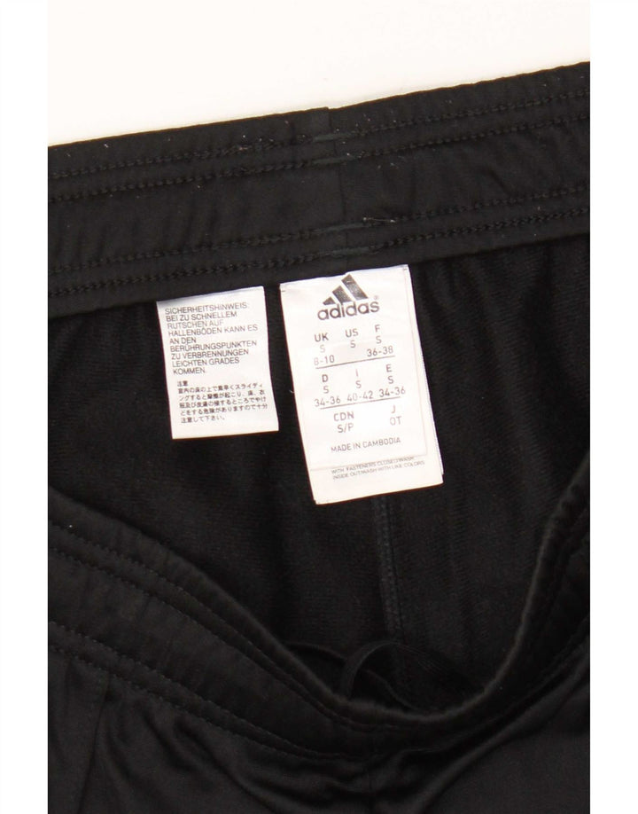 Adidas Pantalones de chándal para mujer UK 8/10 Small Negro Poliéster