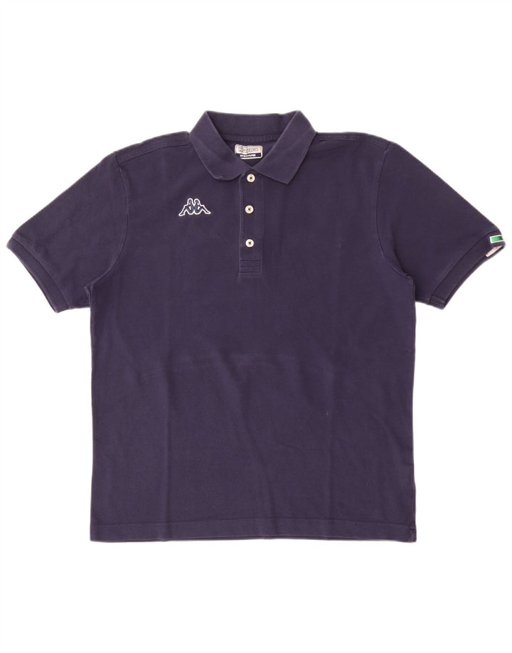Polo Kappa Hombre Algodón Azul Marino Mediano