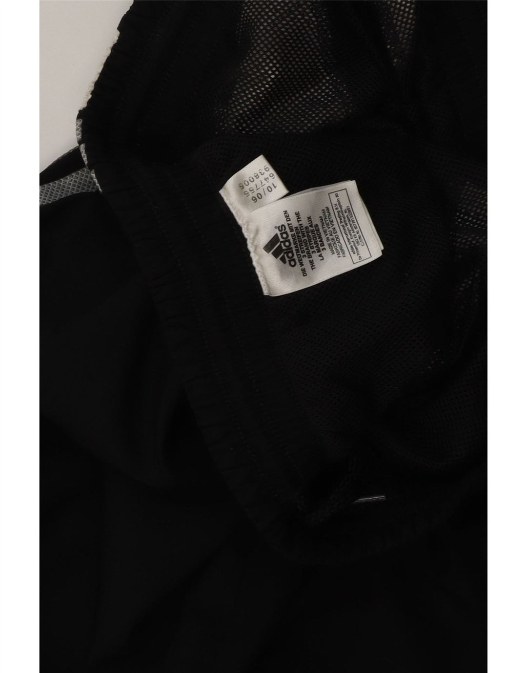 Pantalón de chándal ADIDAS Hombre Mediano Negro Colorblock Poliéster