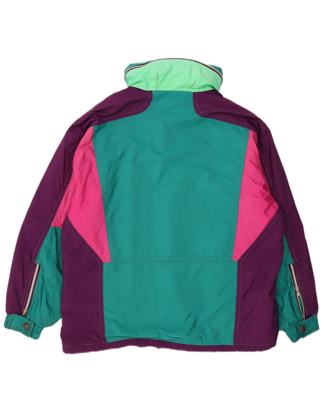 Colmar Chaqueta de esquí extragrande con gráfico para hombre IT 56 XL Bloque de color verde