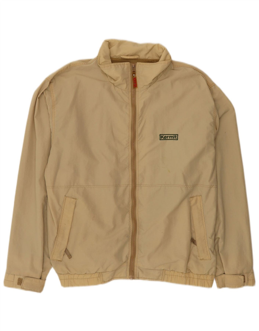 Slam Chaqueta Bomber para Hombre UK 40 Large Beige Nylon