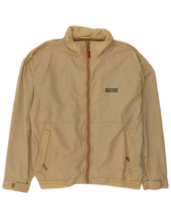 Slam Chaqueta Bomber para Hombre UK 40 Large Beige Nylon