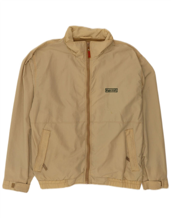 Slam Chaqueta Bomber para Hombre UK 40 Large Beige Nylon