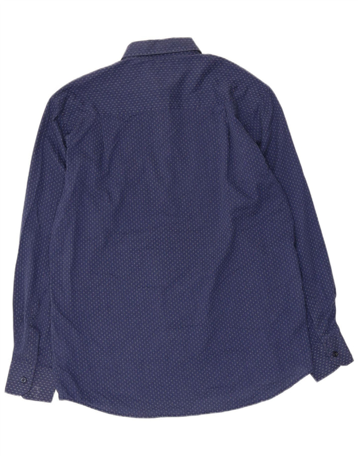 Pierre Cardin Camisa de corte regular para hombre Poliéster floral azul marino grande