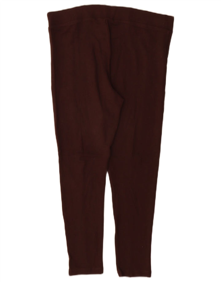 Marks & Spencer Leggings cortos para mujer UK 42 Viscosa marrón medio