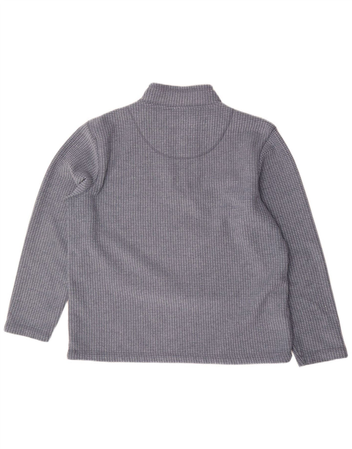 Weird Fish Jersey de Forro Polar con Cuello y Cremallera para Hombre 2XL Poliéster a Cuadros Azul