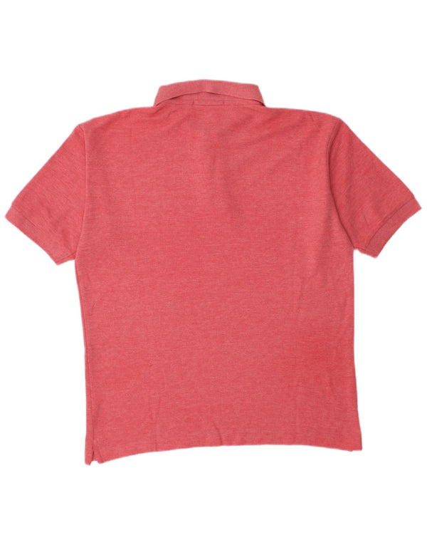 Fila Polo para hombre IT 46 Small de algodón moteado rojo