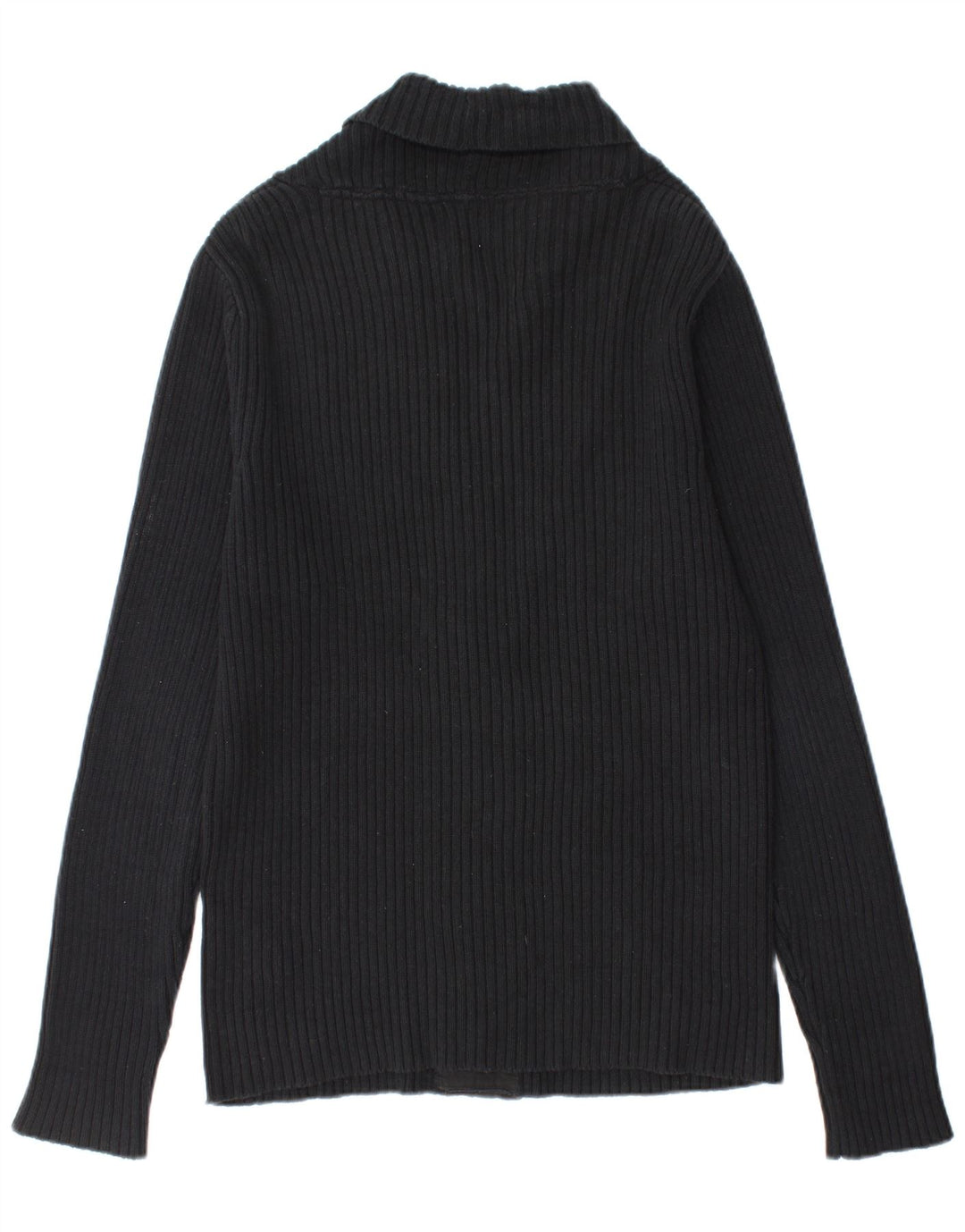 Jack & Jones Hombre Cárdigan Suéter Grande Algodón Negro