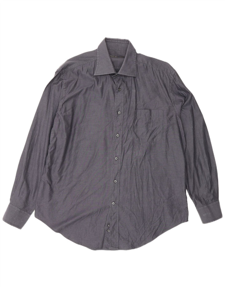 Cerruti 1881 Camisa Hombre Grande Azul Marino Algodón