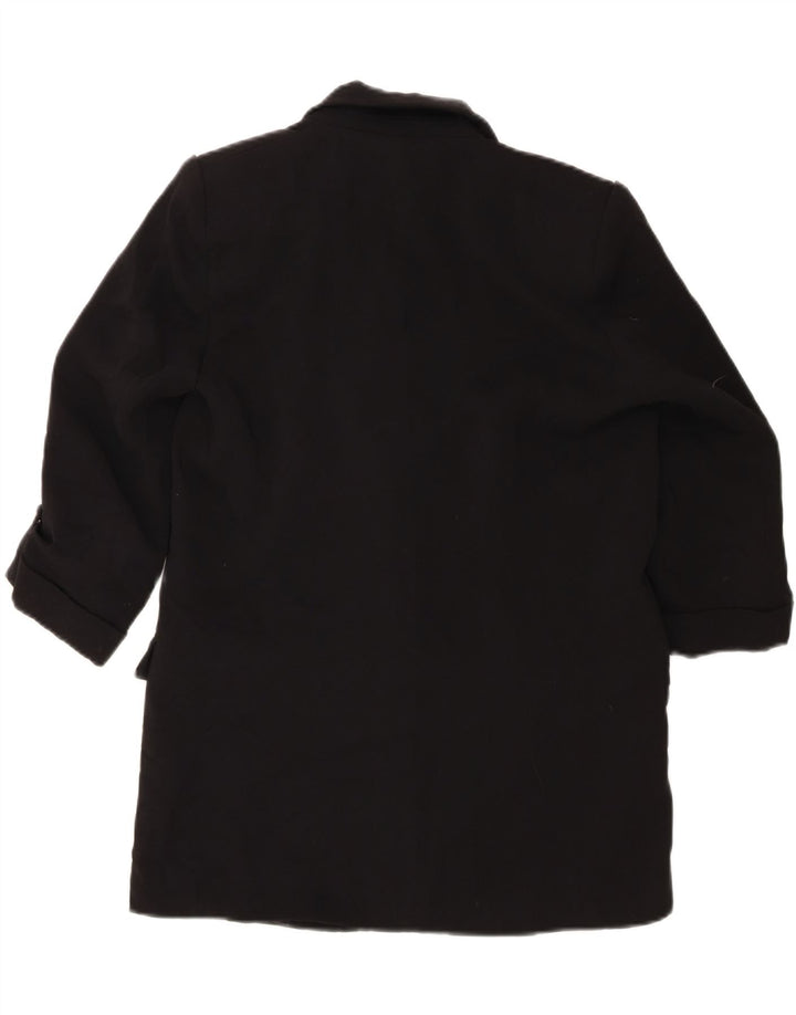 ZARA Womens Oversized Open 3/4 Sleeve Blazer Jacket UK 10 Small Black Vintage Zara and Second-Hand Zara from Messina Hembry 