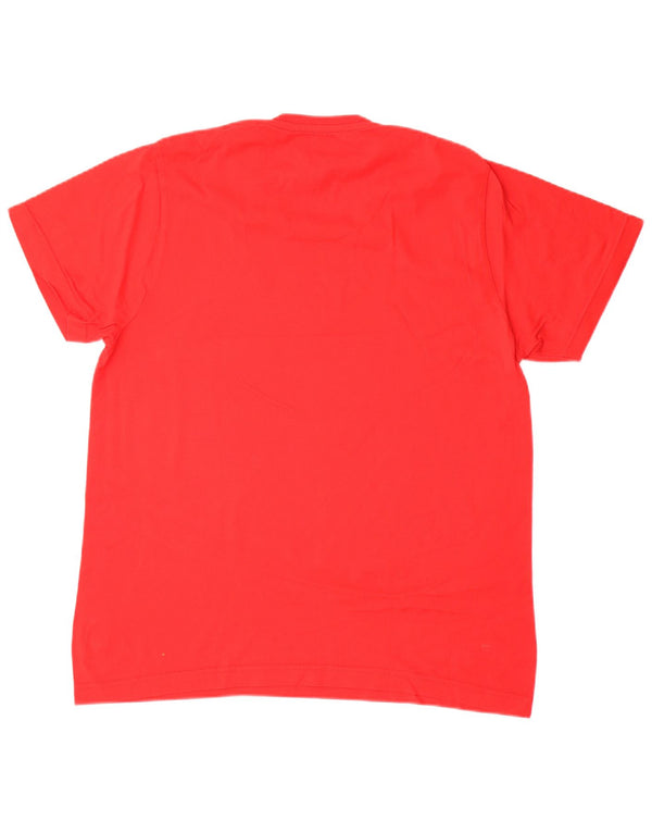 Adidas - Camiseta gráfica para hombre, talla grande, color rojo