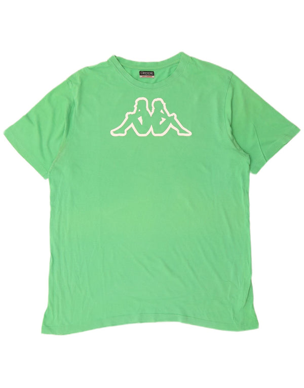 Kappa Camiseta gráfica para mujer Top UK 20 2XL Algodón verde