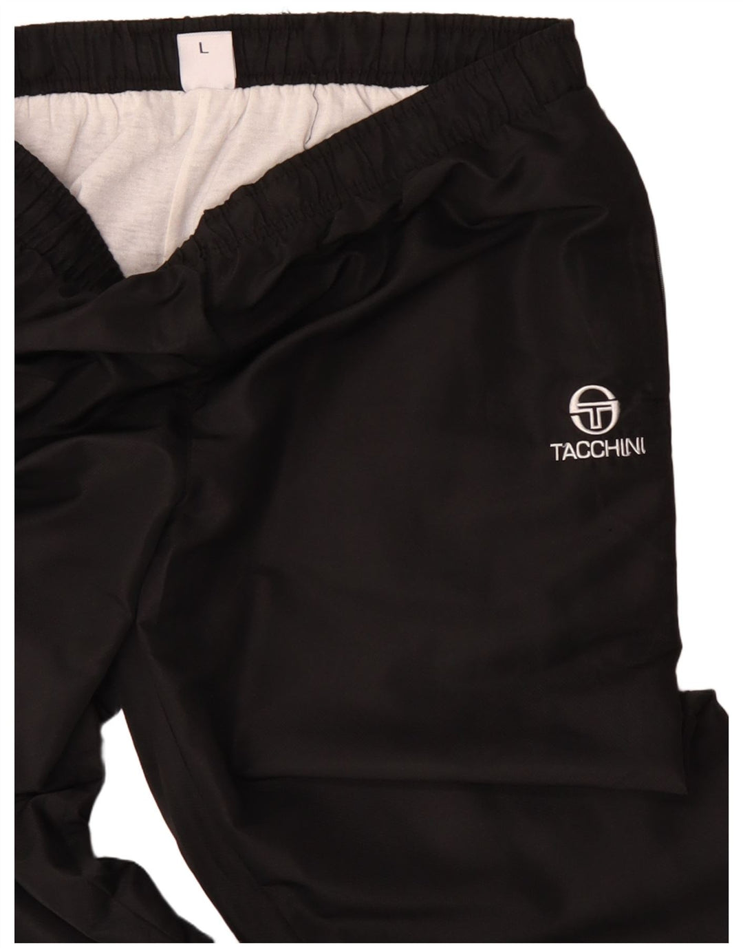 SERGIO TACCHINI Pantalones de chándal para hombre Joggers Large Negro Poliéster
