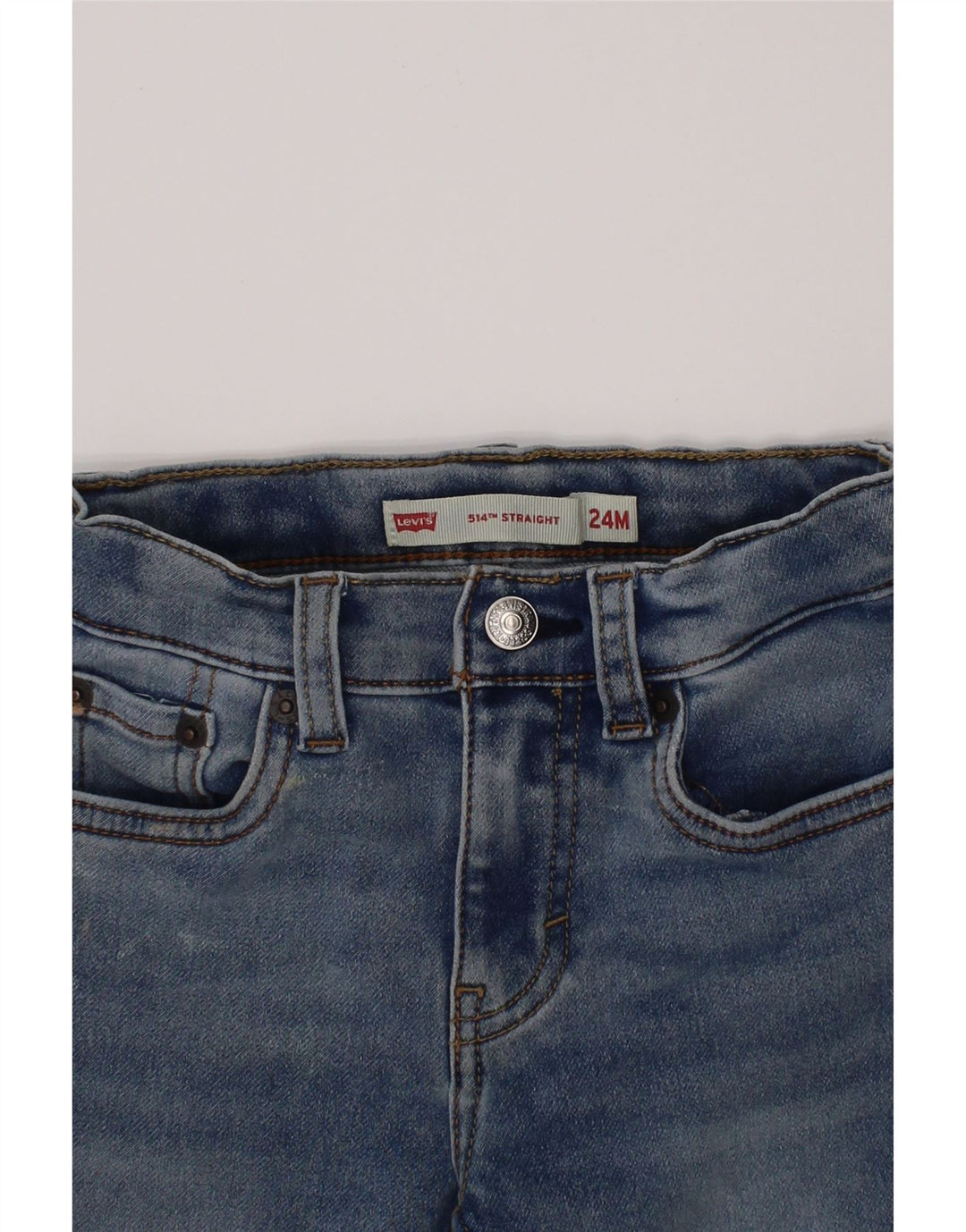 LEVI'S Jeans rectos 514 para bebés 18-24 meses W20 L13 Algodón azul