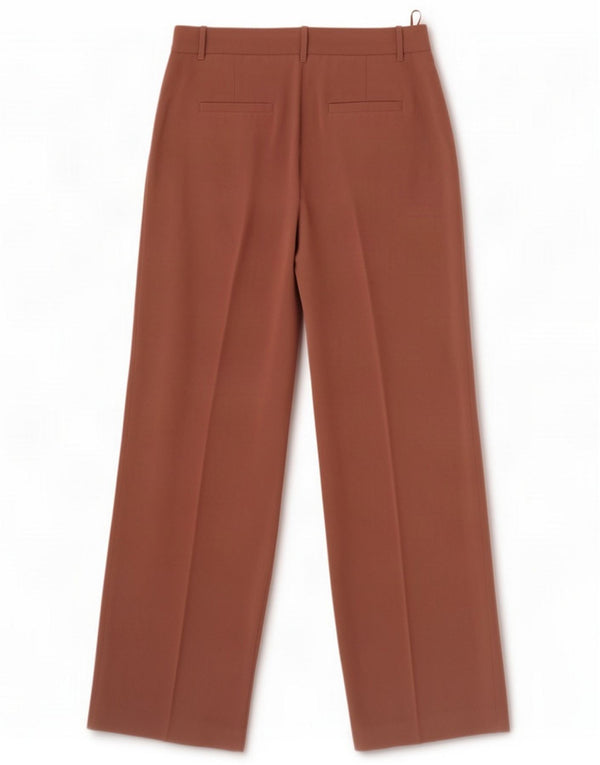 Pantalones casuales de pernera ancha para mujer de French Connection UK 10 Small W27 L32 Marrón
