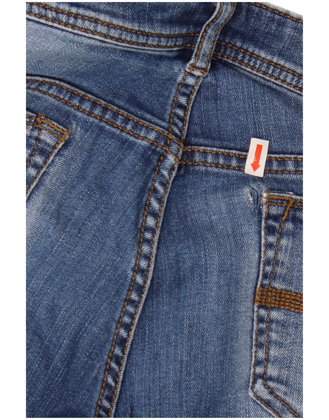 FAT FACE Vaqueros Capri para Mujer UK 14 Large W32 L23 Azul