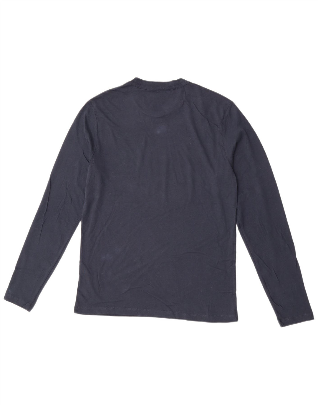 All Saints Hombre Top Manga Larga Pequeño Algodón Azul Marino
