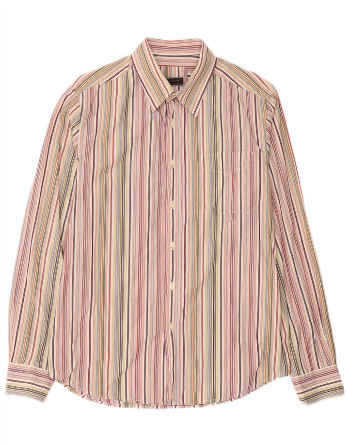 Sergio Tacchini Camisa Hombre Grande Algodón Rayas Multicolor