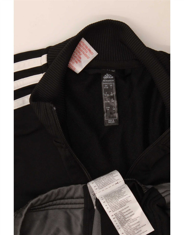 Adidas - Chaqueta de chándal para niño, 13-14 años, color negro, poliéster