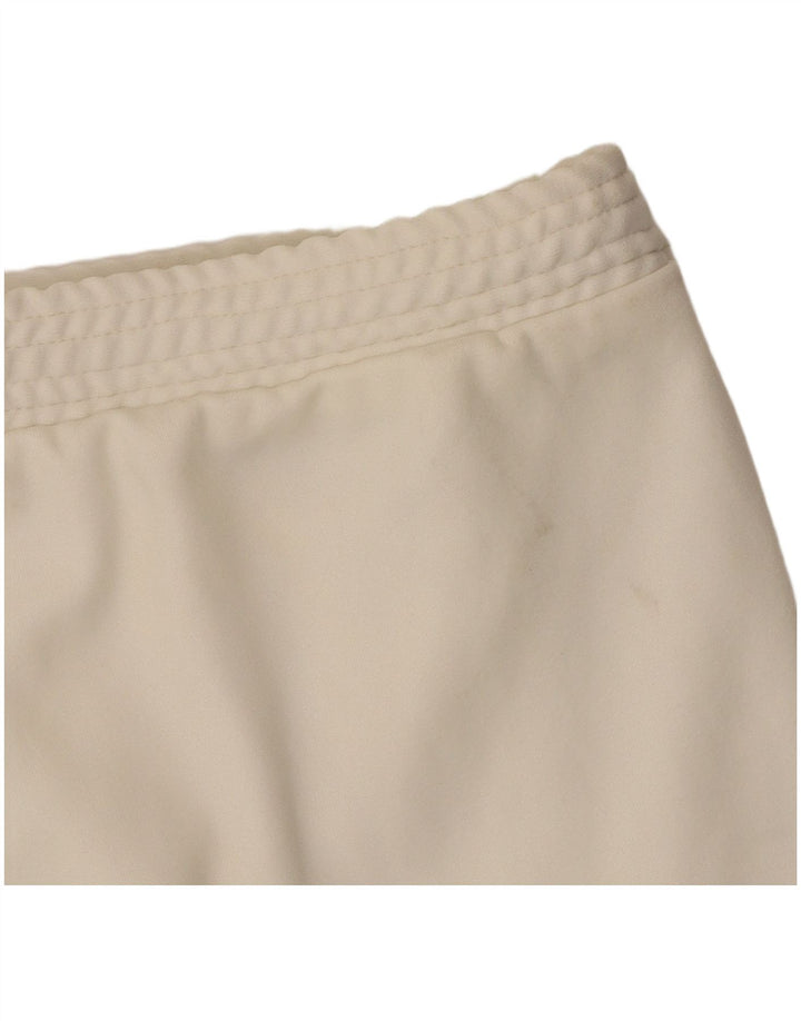 Belfe Pantalones cortos deportivos para mujer UK 40 Grande Poliéster blanco roto