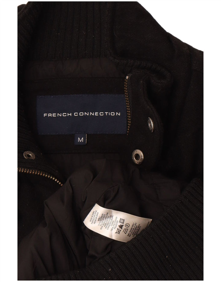 French Connection Trenca para hombre UK 38 Mediana Lana Negra