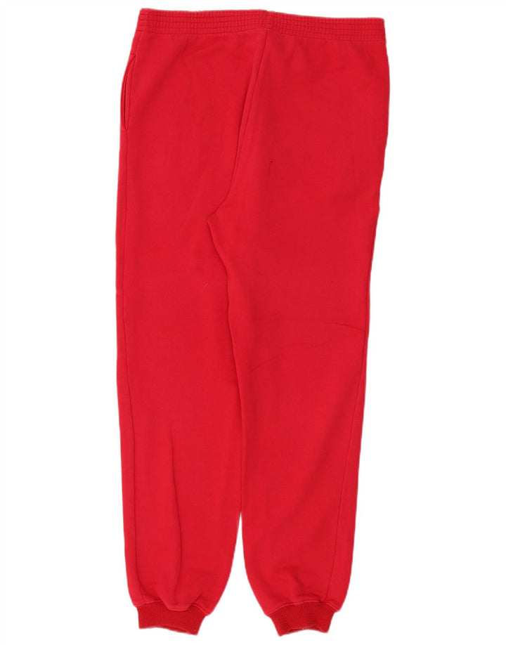 Vintage hombres chándal pantalones joggers medio rojo