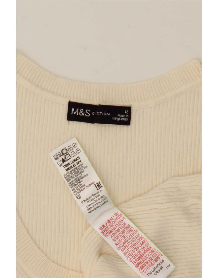 Marks & Spencer - Camiseta sin mangas para mujer, talla 40, viscosa beige mediana