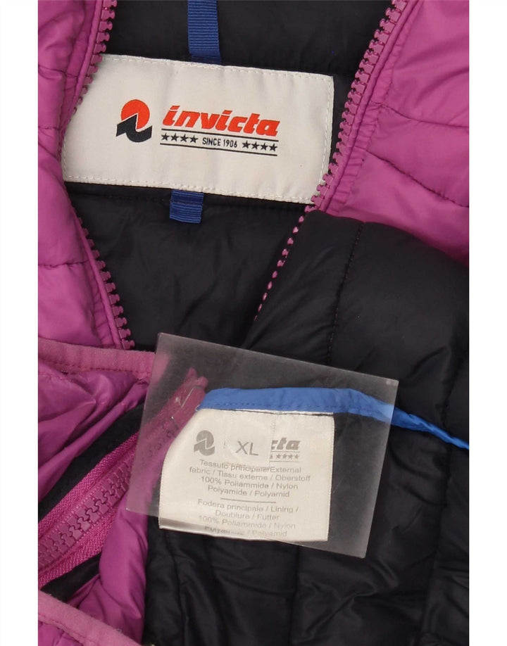 Invicta Chaqueta Acolchada Con Capucha Mujer UK 40 XL Poliamida Morado