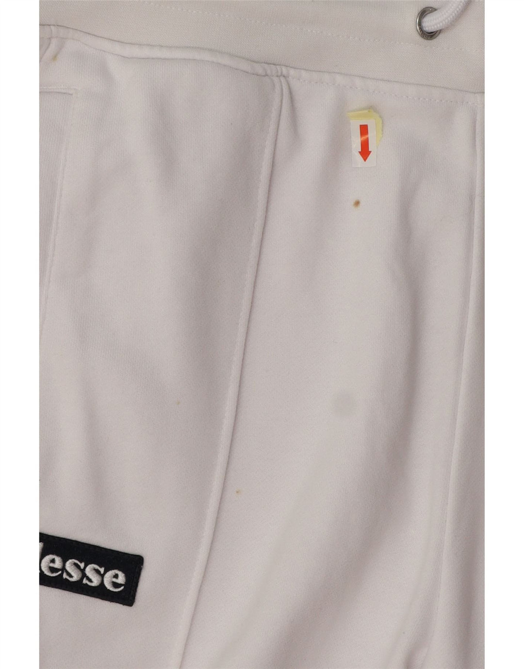 ELLESSE Hombre Heritage Graphic Pantalones De Chándal Grande Blanco Colorblock