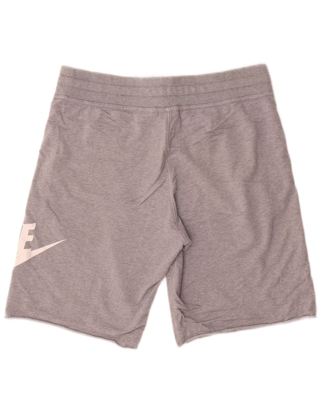 Pantalones cortos deportivos con estampado gráfico de algodón gris medio para hombre Nike