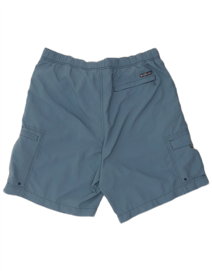 Pantalones cortos cargo Columbia para hombre medianos W36 nailon azul