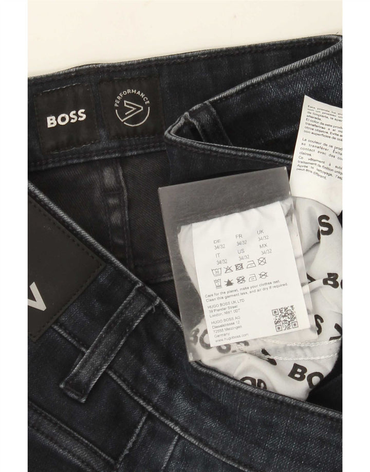 Vaqueros ajustados para mujer HUGO BOSS W34 L32 Algodón azul marino