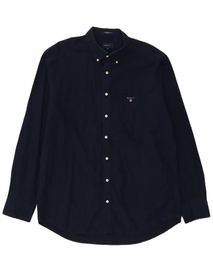 Gant Camisa Regular Hombre XL Azul Marino Algodón