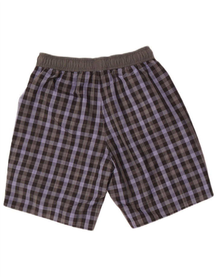 Bañador Adidas Hombre Small Gris Cuadros Poliéster