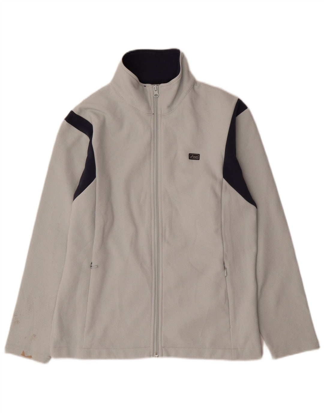 ASICS Chaqueta de chándal para mujer UK 40 Mediana Blanco Colorblock Poliéster