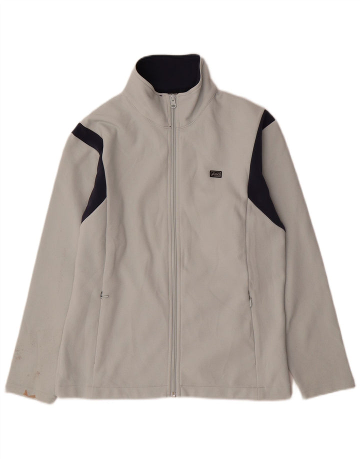 ASICS Chaqueta de chándal para mujer UK 40 Mediana Blanco Colorblock Poliéster